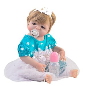 Boneca reborn boy alive baby full silicone dolls toys 23 57cm white skin  hair rooted bebe