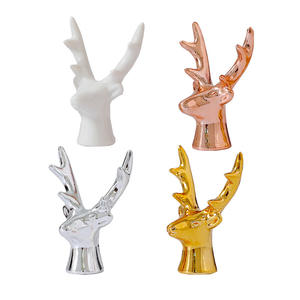 Nordico creativo eco-friendly smaltato Mini Desktop oro piccolo animale fiore galvanico in ceramica in ornamenti - Product Image 1