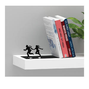 Vente chaude Creative Design Livres Titulaire Décor En Gros Personnalisé Stand Caché En Métal Serre-Livres pour La Maison Décoratif <span class=keywords><strong>Étagère</strong></span>s Bureau - Product Image 3