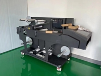 Rouleau numérique entièrement automatique pour rouler l'impression d'étiquettes d'autocollants à jet d'encre Machine de stratification et de découpe