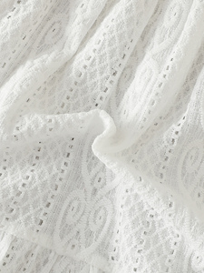 Vestito Estivo da Bambina Stile Principessa, Tinta Unita, Traspirante, Delicato, con Nappe e Gonna a Trapezio, con Bretelle - Product Image 5