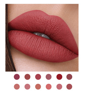 Vente en gros de rouge à lèvres liquide, 12 couleurs, haute pigmentation, imperméable, longue tenue, non collant, fini mat velours - Product Image 3