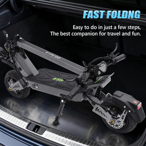 Scooter Eléctrico Todoterreno de Largo Alcance y Alta Potencia Vipcoo Vs9 de 11 Pulgadas con Suspensión de Goma Delantera y Trasera para Adultos Ie-es60 S - Product Image 2