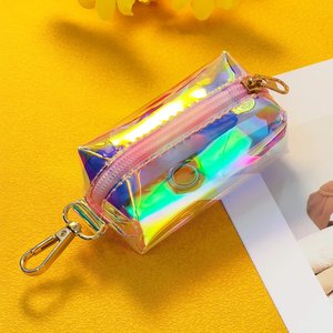 Bolsa de basura para caca de perro y cachorro al aire libre, soporte láser de PVC, dispensador portátil de bolsas para caca de perro, suministros de limpieza para mascotas - Product Image 6