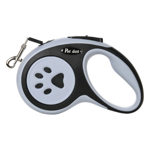Correa Retráctil de Nailon con Diseño de Huella de Perro, 5M, para Perros Pequeños, Medianos y Grandes, Resistente, para Paseos al Aire Libre, con Mosquetones, para Yorkies y Otras Mascotas - Product Image 2