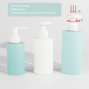 150ml 200ml 300ml Bouteilles en HDPE doux au toucher avec pompe de verrouillage ou pompe à pression pour lotion/shampooing/<span class=keywords><strong>eau</strong></span> nettoyante <span class=keywords><strong>micellaire</strong></span> - Product Image 5