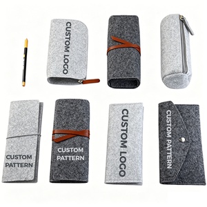 Customized Multi-Function Felt Makeup Bag Soft <b>Sunglasses</b> <b>Case</b> Felt Pencil Bag <b>for</b> Daily Use Travel - Product Image 1