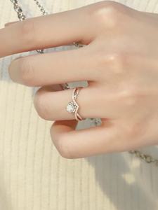 Bague en or blanc 9K 10K 14K 18K avec <span class=keywords><strong>diamant</strong></span> 1ct 2ct 3ct, élégante et personnalisée, pour fiançailles, usage quotidien, mariage, cadeau pour femme - Product Image 6