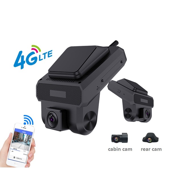 CPT Triple 4G Sim 3-Channel Fleet Dash Camera WiFi GPS Live Tracking ADAS DMS Night Vision Android OS 2GB+32GB 1 Year