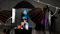 Ensemble de lumières de diffusion en direct 200W 300W LED lumière vidéo avec boîte à lumière et support de trépied pour la diffusion de produits numériques