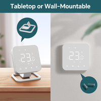 Termostato Digital Inalámbrico RF con Programación para Habitación Beok BOT-R3X Tuya WiFi Frecuencia 433MHz para Sistema de Calefacción por Suelo Radiante