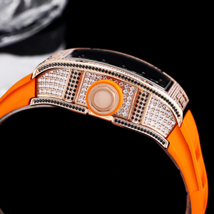RM 010 - New Classic Sporty Luxury Popular Modified Automatic Mechanical Men's <b>Watch</b>, with <b>Diamonds</b> Engraved on the Back - Product Image 3
