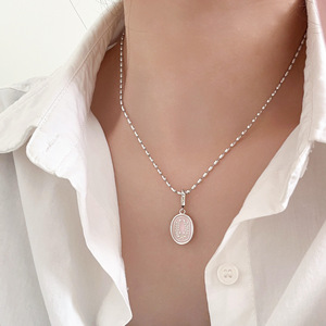 Colgante ovalado de plata de ley S925 con epoxi rosa en forma de espiga de trigo, solitario, para mujer, regalo, joyería - Product Image 3