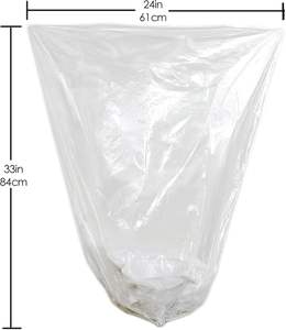 Clear High Density Trash Can Liners, Durable Transparent Garbage Bags, Multipurpose Disposable Plastic Sacks - Product Image 5