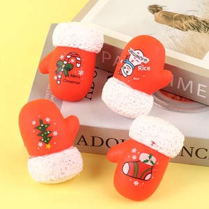 Creative Christmas Glove Squishy Stress Relief Toy Cartoon Plastic Doll Xmas Holiday Gift Toy Wholesale Ready Stock - Product Image 1