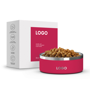 Eco Friendly aço inoxidável cliente vácuo térmico <span class=keywords><strong>Pet</strong></span> Dog Bowls <span class=keywords><strong>Pet</strong></span> Water Food Bowls