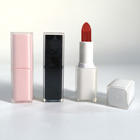Tubes de rouge à lèvres de luxe de marque privée blanc rose noir options colorées haute pigmentation nude mat hydratant formule longue durée