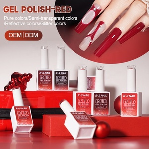 R S Nail Private Label Red Gel Polish Soak Off Gel Uv Polish Proveedor de <span class=keywords><strong>uñas</strong></span> 18 <span class=keywords><strong>colores</strong></span> Otoño e Invierno Serie roja - Product Image 2