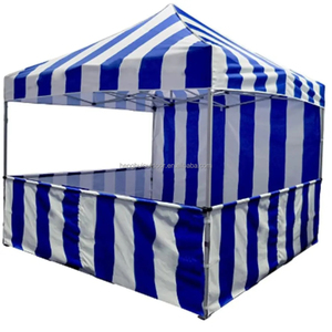 Ngoài trời <span class=keywords><strong>gazebo</strong></span> 10x10 10 * x15ft Pop Up canopy <span class=keywords><strong>gazebo</strong></span> thực phẩm snack marquee Lều màu đỏ và trắng sọc Lều Carnival theo chủ đề lều - Product Image 4