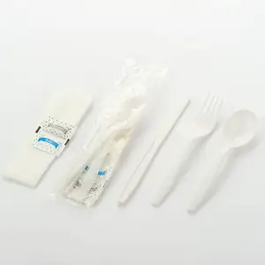 Disposable Cutlery Set Plastic Fork Spoon Knife PP Flatware Disposable Plastic Cutlery