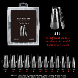 Extensiones de Uñas de Cristal Tipo T, Suministros para DIY, Puntas Acrílicas para Construcción de Uñas, Herramienta Profesional para Manicura y Arte de Uñas - Product Image 3