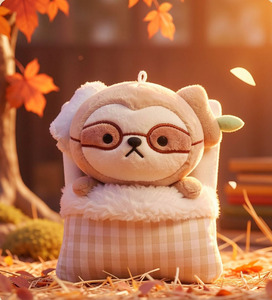 Peluche de Perezoso Suave Certificado por ASTM con Gafas, Serie Dulces Sueños, Peluche de Perezoso Agradable al Tacto para Niños, Regalo - Product Image 2