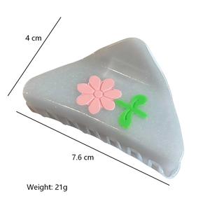 Sheshares Nuova Moda Fermaglio per Capelli in Acrilico con <span class=keywords><strong>Immagine</strong></span> Floreale Accessori per Capelli da Donna - Product Image 2