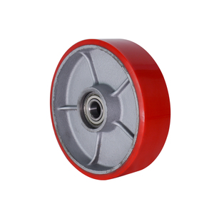 Ruedas Giratorias de 80 x 60 mm, Ruedas de Servicio Pesado para Montacargas, Ruedas Industriales de Hierro Fundido con Recubrimiento de PU para Manipulación de Materiales - Product Image 5