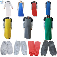 Manchons de protection robustes en PVC imperméable résistants à l'huile pour l'industrie agroalimentaire et l'abattage