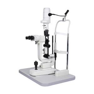 Fuente de luz ajustable Hospital Oftalmología Tienda óptica Equipo de examen corneal Expo Lámpara de hendidura Microscopio 1 año - Product Image 1