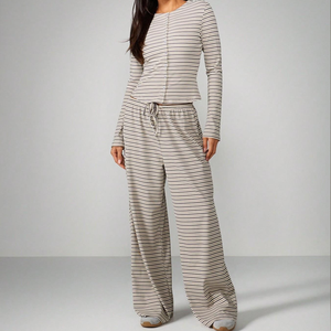 Conjunto de <span class=keywords><strong>Pijama</strong></span> Personalizado para Mujer, 2 Piezas, Estampado a Cuadros, Ropa de Dormir, Camisón, Ropa de Casa, <span class=keywords><strong>Pijama</strong></span> para Mujer - Product Image 3