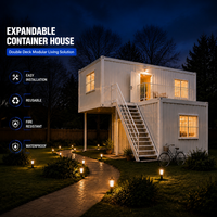 Maison conteneur modulaire préfabriquée extensible pour camp de construction, dortoir de travailleurs, bâtiment d'hébergement temporaire