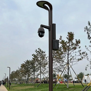 เสาเหล็กชุบสังกะสีแบบจุ่มร้อนสำหรับติดตั้งกล้องวงจรปิด Huatai ขนาด 3 ม. 3.5 ม. 4 ม. 4.5 ม. - Product Image 4