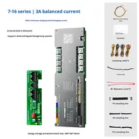 Placa de Protección de Batería de Litio de 48V y 16 Cadenas para Almacenamiento de Energía Fotovoltaica TDT, Modelo 1001, 3A, Ecualización Activa