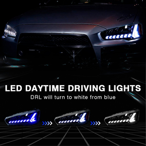 Fari Anteriori Arcaici Full LED per Mitsubishi Lancer Ex <span class=keywords><strong>Evo</strong></span> 2008-2017 con Indicatore di Direzione Sequenziale - Product Image 2