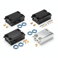 Boîtier d'amplificateur en aluminium usiné CNC de précision, boîtier audio personnalisé, dissipation thermique élevée pour équipement Hi-Fi