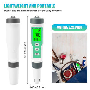 पोर्टेबल डिजिटल पेन प्रकार पीएच मीटर प्रयोगशाला जल शुद्धता इलेक्ट्रॉनिक टीडीएस पीएच ईसी टेम्प मीटर बिक्री के लिए परीक्षक डिजिटल मीटर - Product Image 4