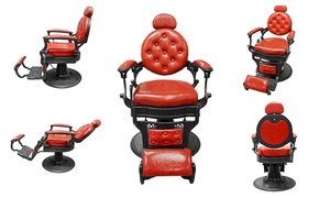 Sillón de <span class=keywords><strong>Barber</strong></span>ía Vintage con Altura Ajustable, Mueble de Salón Reclinable con Bomba Hidráulica para <span class=keywords><strong>Barber</strong></span>ía, Dormitorio, Hotel, Hecho de Acero - Product Image 2