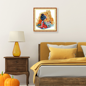 Kit de point de croix mural décoratif pour chambre à coucher, tissu <span class=keywords><strong>Aida</strong></span> de qualité supérieure, <span class=keywords><strong>taille</strong></span> 11CT/14CT, recommandé par NKF Factory Direct - Product Image 2