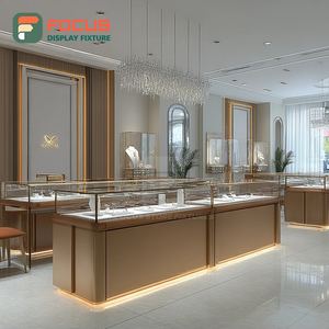 Meubles de magasin de bijoux de luxe sur mesure, finition stratifiée, vitrine pour espace boutique - Product Image 2