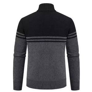 Maglione in <span class=keywords><strong>Peluche</strong></span> da Uomo Inverno 2025 Nuovo <span class=keywords><strong>Cardigan</strong></span> Invernale Ispessito con Collo Semi-Alto - Product Image 6