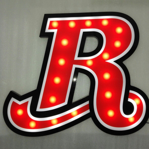 Logotipo de marquesina Led personalizado Letrero de luz de neón LED troquelado de madera para ventana de restaurante y bar - Product Image 1