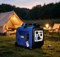Générateur d'essence silencieux numérique portable, monophasé 220V 60Hz 3600 tr/min, démarrage par lanceur, vente en gros
