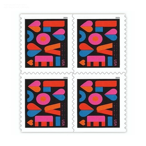 Etiquetas Adhesivas Personalizadas para Avión, Temática de Boda 2021, Estilo Postal de Amor, 100 <span class=keywords><strong>Sellos</strong></span> Postales Permanentes - Product Image 5