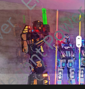 Traje Robótico LED Cyberpunk con Pantalla Programable en el Pecho, Armadura Luminosa RGB, Control DMX512, para Actuaciones en Discotecas y Escenarios, para Adultos - Product Image 6