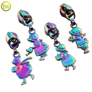 Biểu Tượng Tùy Chỉnh Dây Kéo Kim Loại Puller Thanh Trượt Cầu Vồng Túi Xách Áo Khoác Phụ Kiện Làm Của Hợp Kim Kẽm - Product Image 5