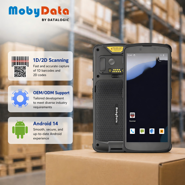 Mobydata SA99 4G PDA Barcode Scanner IP67 Octa-Core Android Handheld Computer for Retail Warehouse Management
