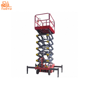 Almacén de elevación hidráulica aérea de diseño integral personalizado Plataforma de trabajo de elevación móvil Elevador de tijera móvil eléctrico - Product Image 2