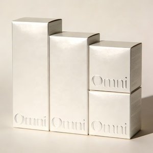 <span class=keywords><strong>Caja</strong></span> <span class=keywords><strong>de</strong></span> Cartón Blanca Personalizada para Regalos Cosméticos, <span class=keywords><strong>Caja</strong></span> <span class=keywords><strong>de</strong></span> <span class=keywords><strong>Cartulina</strong></span> Plateada <span class=keywords><strong>de</strong></span> Lujo con Textura en Relieve para Empaque <span class=keywords><strong>de</strong></span> Limpiador Facial - Product Image 2