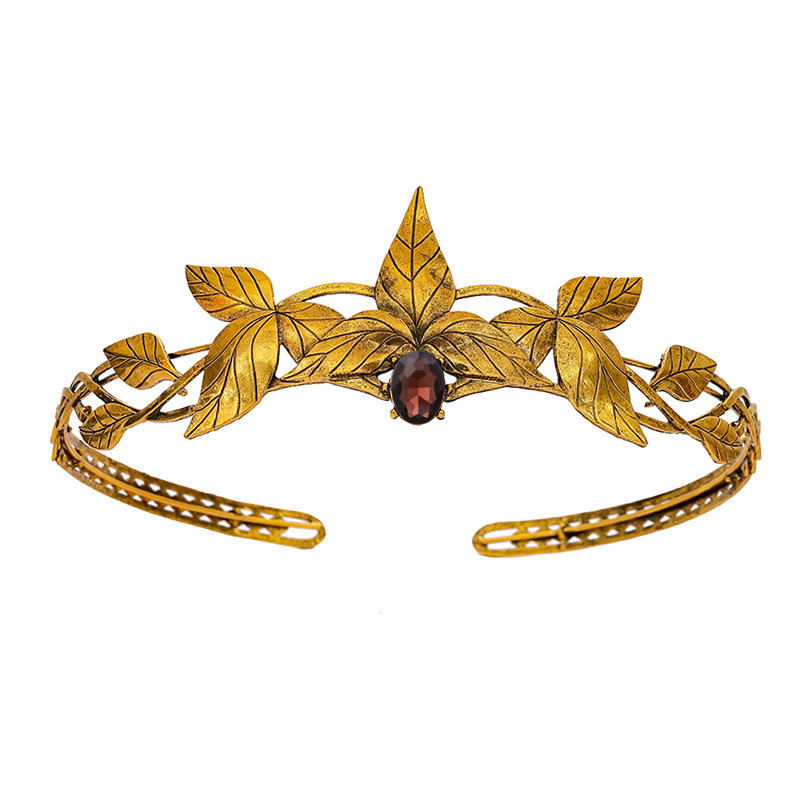 Ancient gold + burgundy diamond